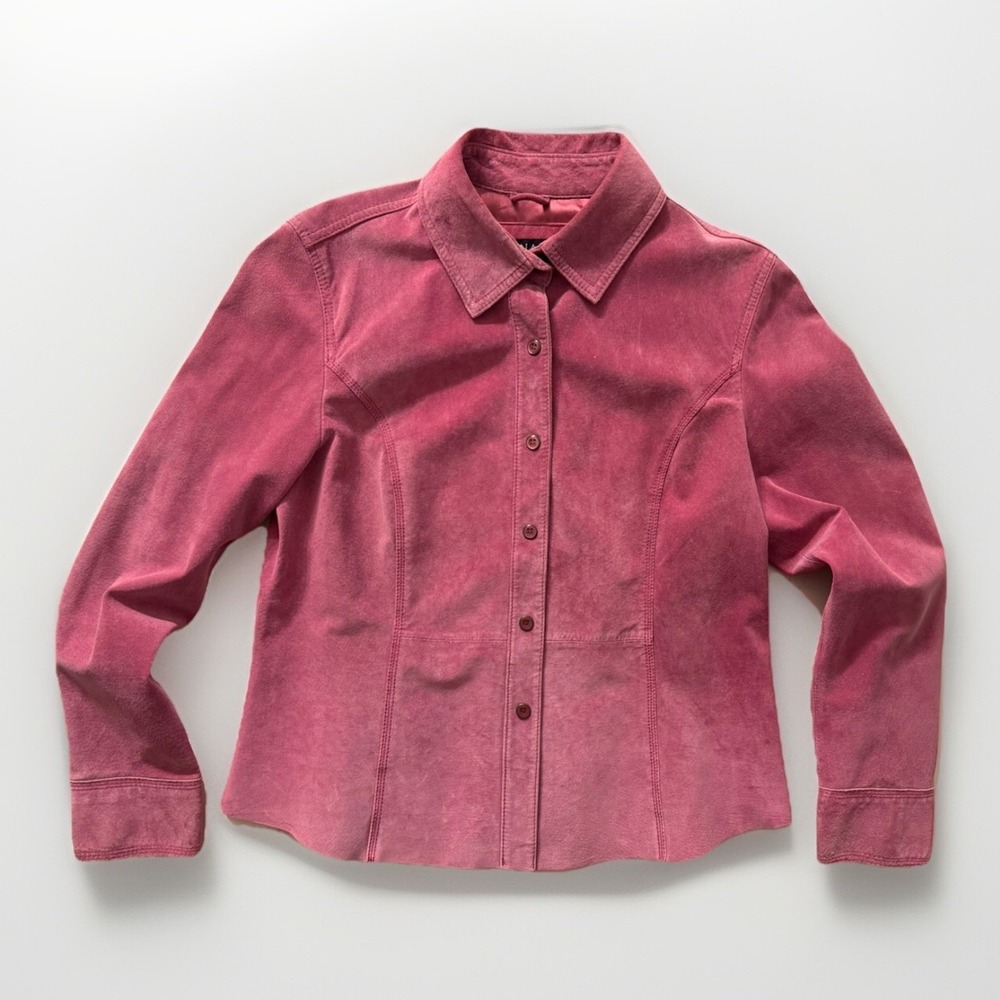 Bernardo Genuine Leather Jacket Womens 10p Hot Pink Motorcycle Bomber Minecraft